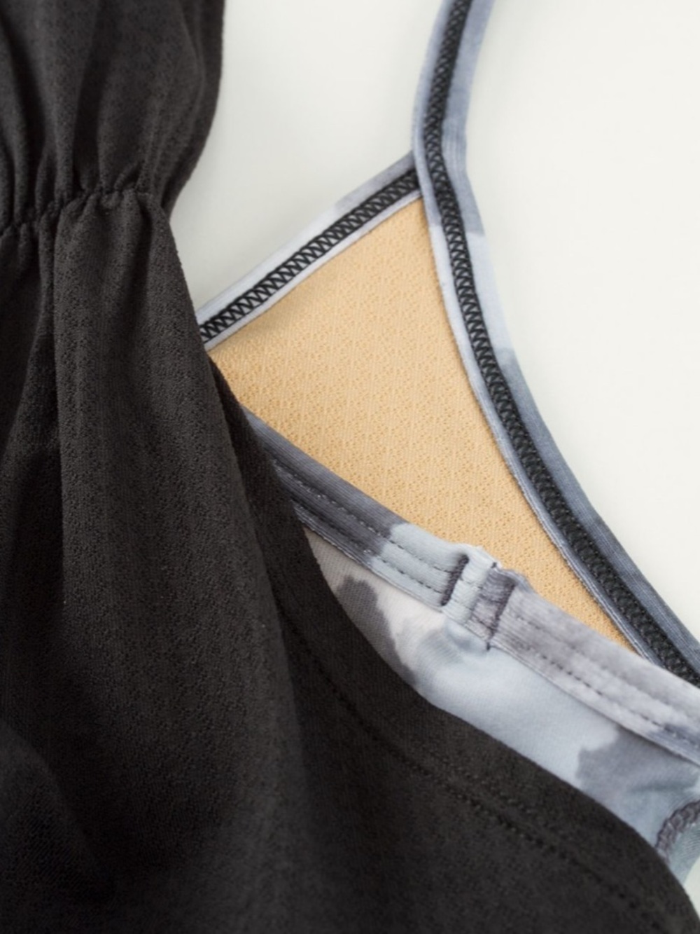 Lululemon No Limit Tank in Black / White Coal Tinted Canvas Super - Picture 12 of 13
